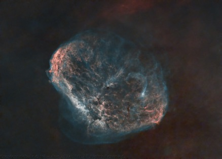 Crescent nebula starless 17 hours July - August 2024 RASA IDAS filter